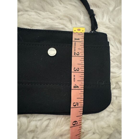 Lands' End Canvas Zippered Wristlet Zippered Pouch Black - Picture 9 of 9